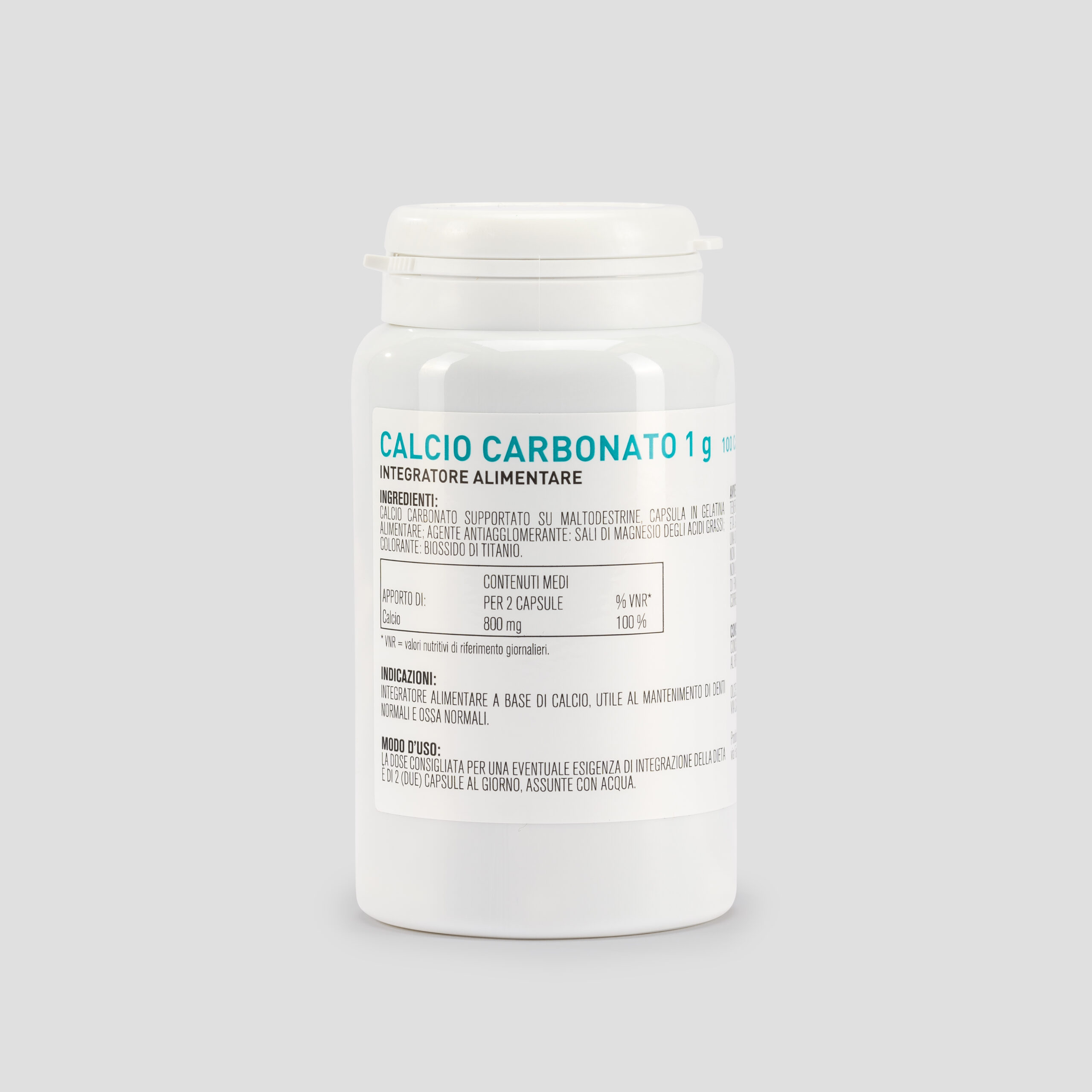 Calcio carbonato 1g - 100 capsule